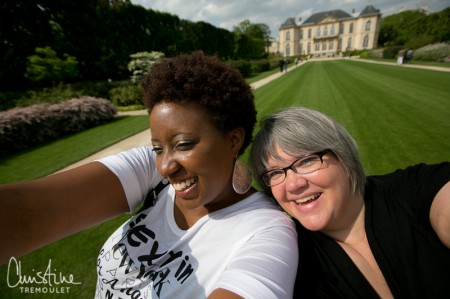 With Tru at the Musee Rodin in Paris, France